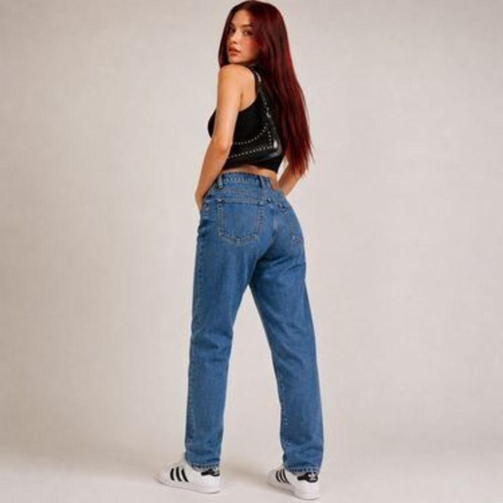Vintage 80s Levi's High Rise Tapered Leg White Tab Jeans Size 14